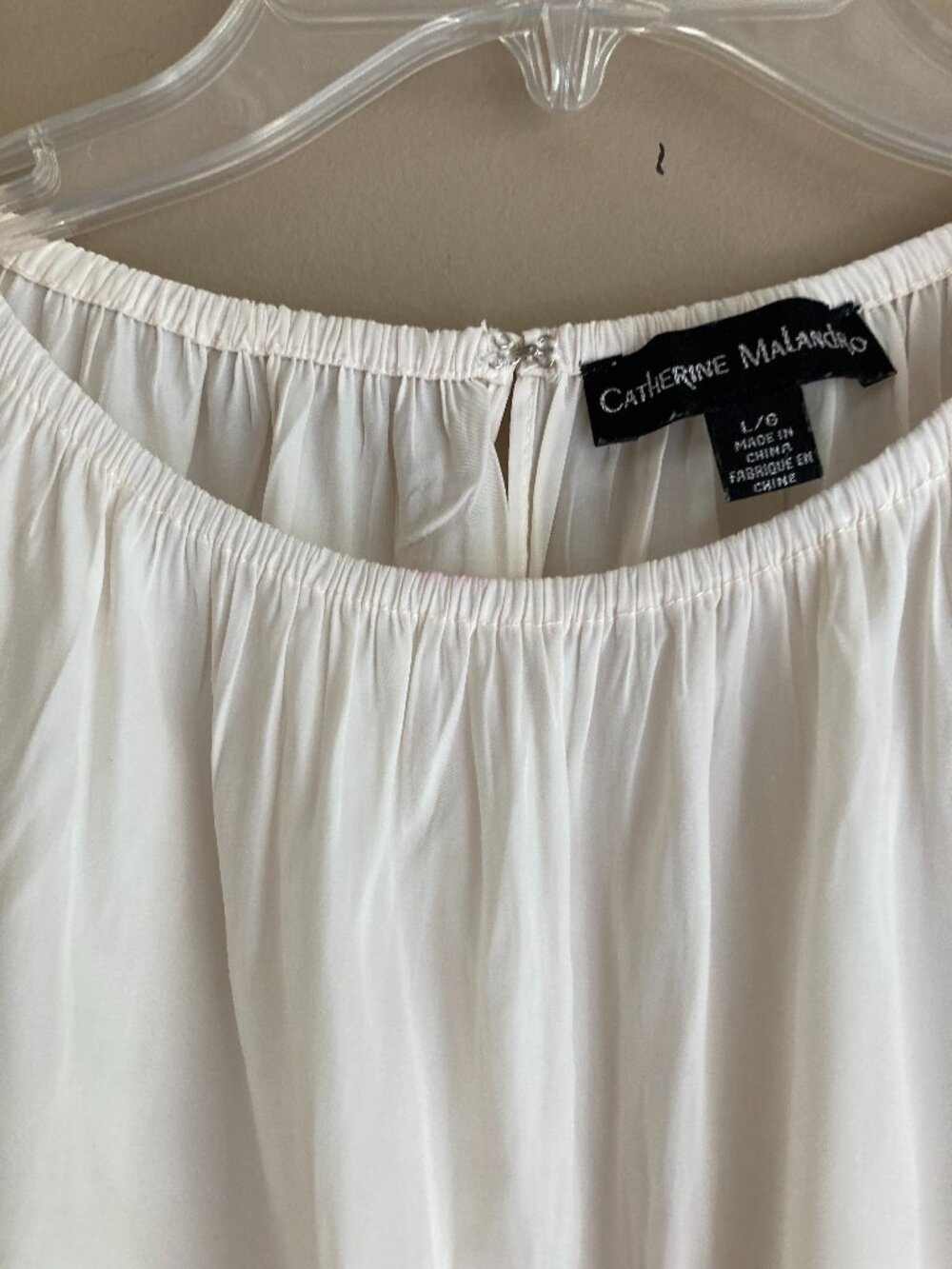 CATHERINE MALANDRINO WOMENS SUMMER TOP LG - Picture 3 of 7
